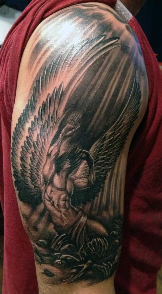 75 Remarkable Angel Tattoos For Men Ink Ideas With Wings