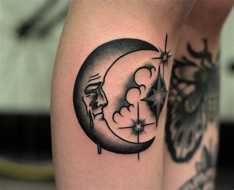 76 Moon Tattoos Designs Mens Craze