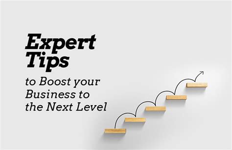 8 Expert Tips To Take Your Business To The Next Level