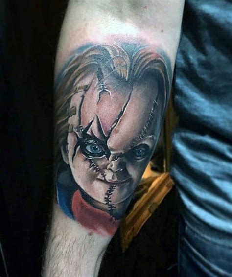 80 Chucky Tattoo Ideas For Men Horror Movie Designs