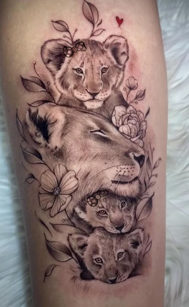 80 Lion Tattoo Ideas And Trending Designs Lioness And Cub Tattoo