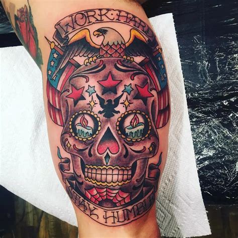 85 Best Sugar Skull Tattoo Designs Meanings 2019