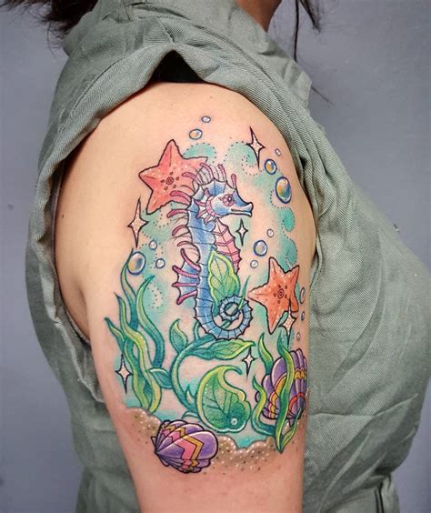 90 Cuddly Seahorse Tattoo Designs Tiny Creature With Deep Symbolism