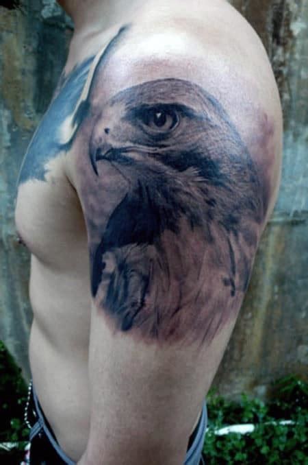 90 Falcon Tattoo Designs For Men Winged Ink Ideas Eagle Head Tattoo