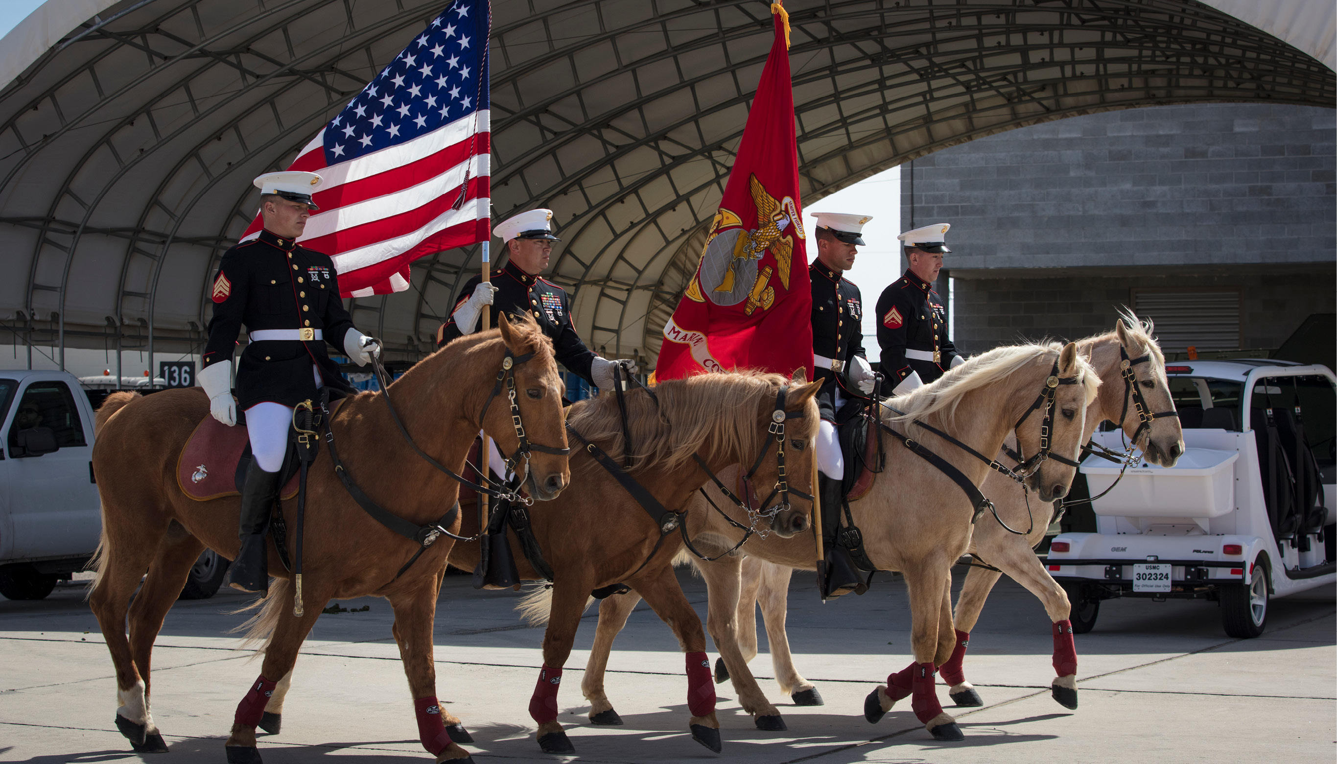 A Day In The Life Of The Usmc S Last Mounted Color Guard United