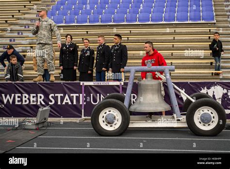 A Weber State University Reserve Officer Training Corps Rotc Member