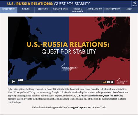 About U S Russia Relations Quest For Stability