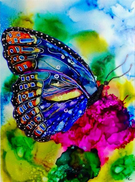 Abstract Butterfly Ii Alcohol Ink Art Ink Art Art