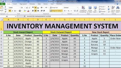 Ace Tips About Inventory System Excel Fixbook