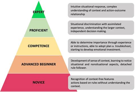 Adapted From Dreyfus Dreyfus Definition Of Adult Skill Acquisition 21 Download Scientific