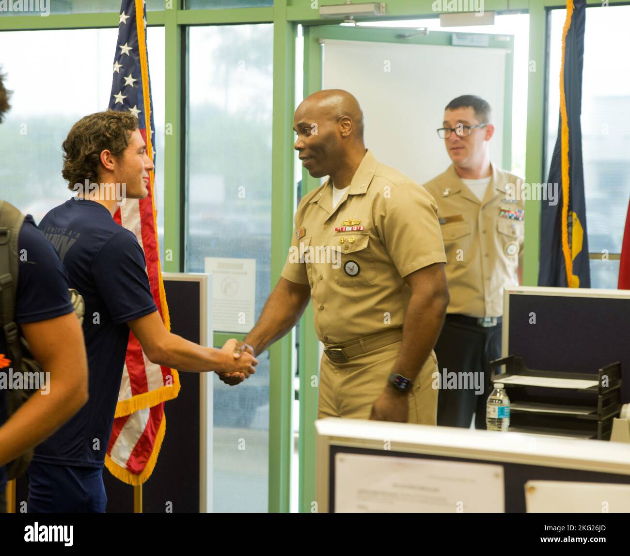 Admiral Walker Addressing Delayed Entry Program Dep Future Sailor At