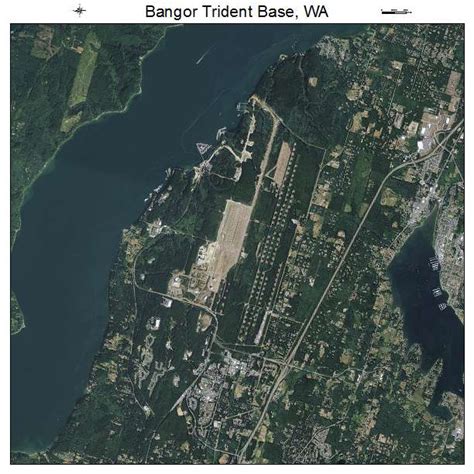 Aerial Photography Map Of Bangor Trident Base Wa Washington