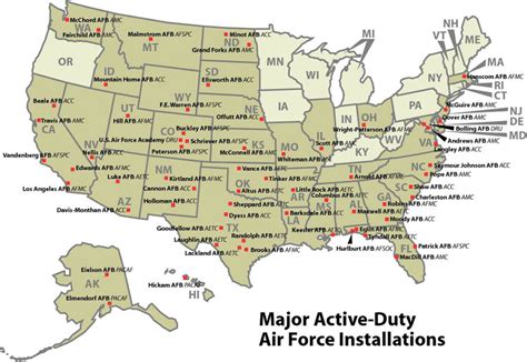 Air Force Bases In United States Map 2024 Schedule 1