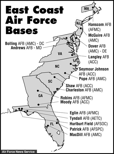 Air Force Bases Map Guide