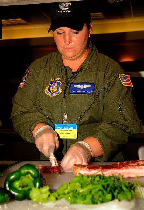 Air Force Flight Attendants Hold First Culinary Arts Competition At