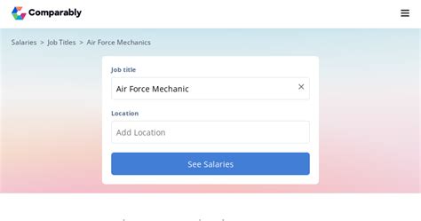 Air Force Mechanic Salary