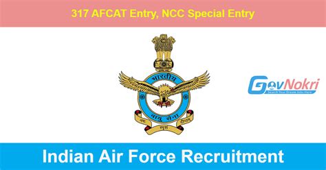 Air Force Recruitment 2023 Afcat Entry Ncc Special Notification