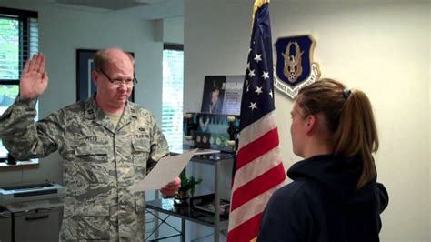 Air Force Reserve Oath Of Enlistment Youtube