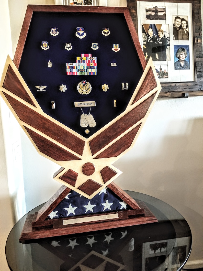 Air Force Shadow Box Etsy