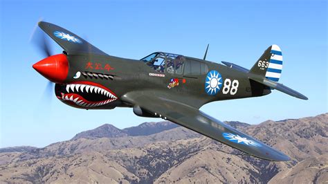 Aircraft Military World War Ii Warbird Curtiss P 40 Fighters Wallpaper