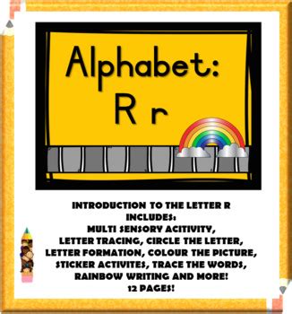 Alphabet Letter Name And Sound Rr Booklet By The Learning Connection