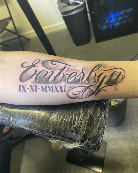 Amazing Arm Name Tattoos