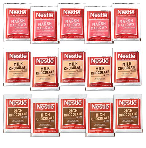 Amazon Com Crait Nestle Hot Chocolate Packets Variety Pack Milk