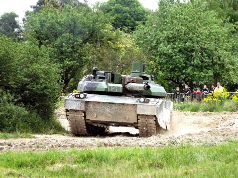 Amx Leclerc Main Battle Tank During Public Demonstration Modern