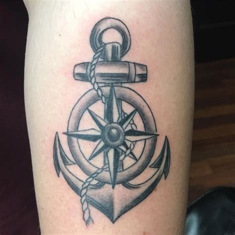 Anchor And Compass By Pineapple Pineapple Luckybambootattoo Com Www