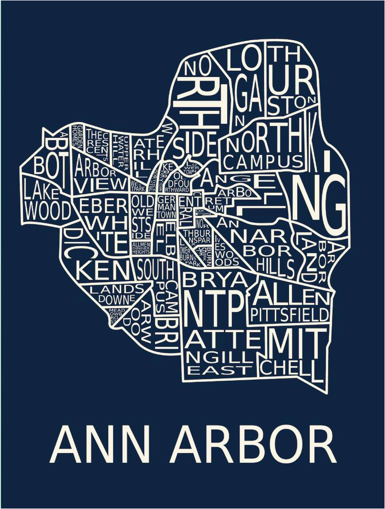 Ann Arbor Zip Code Map