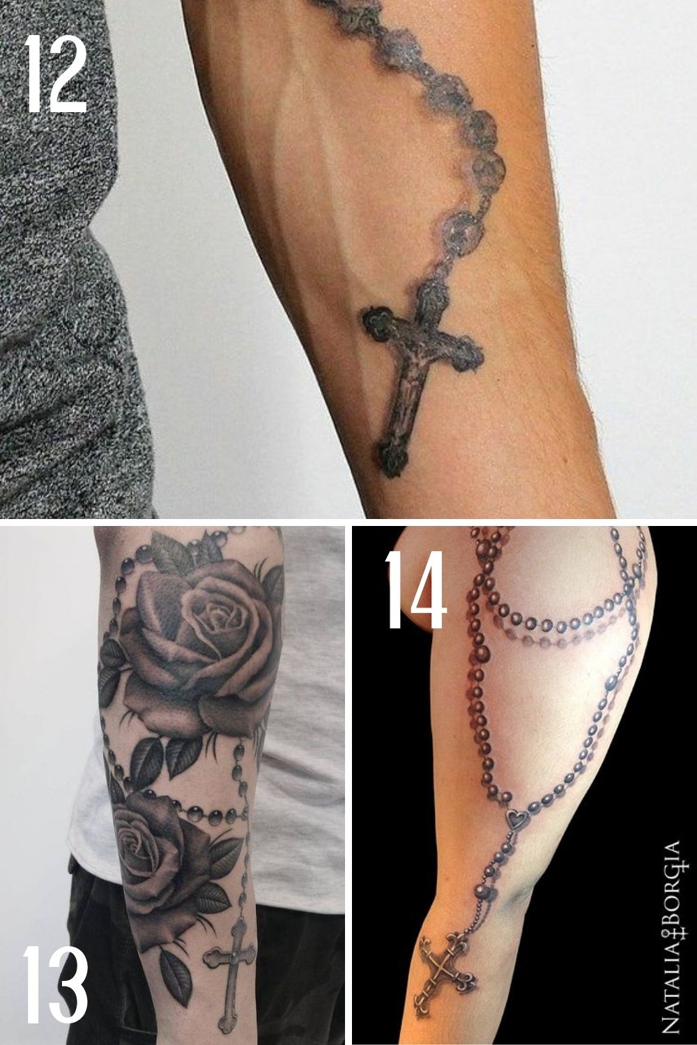 Arm Rosary Tattoo Ideas