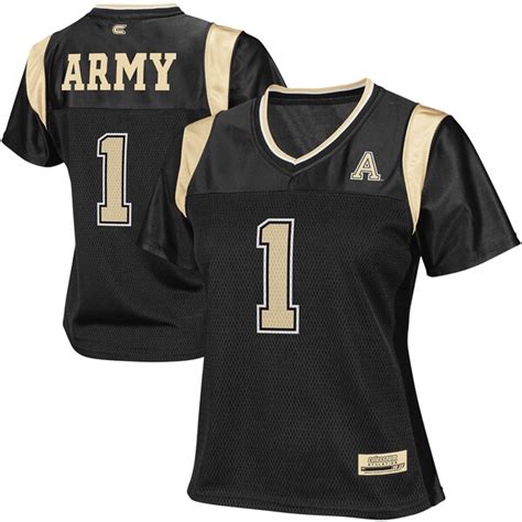 Army Black Knights Ladies 1 Showtime Football Jersey Black