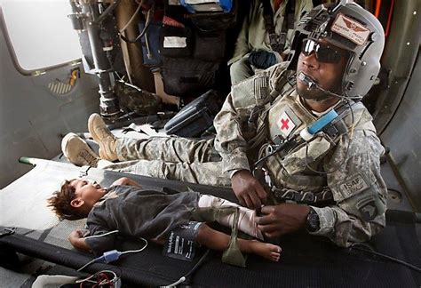 Army Medic Saves Boy After Ied Goes Off Army Medic Combat Medic