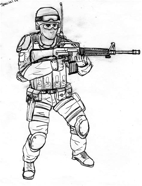 Army Soldier Drawing At Getdrawings Free Download