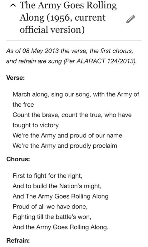 Army Songs And Pride