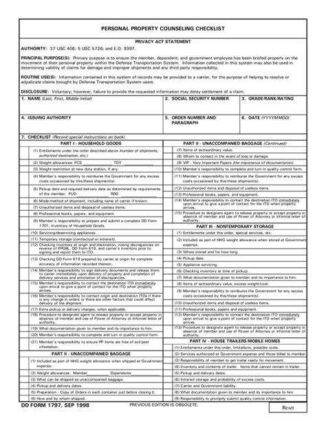 Army T4o1 Checklist Instructions