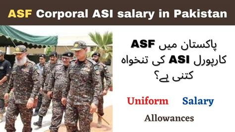 Asf Ranks And Salary In Pakistan Corporal And Asi Ranks L Asf Jobs