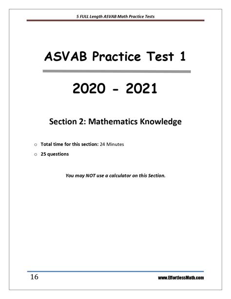 Asvab Sample Test Online