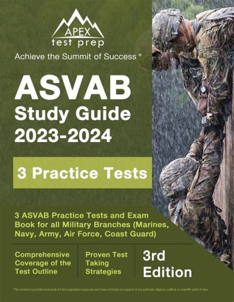 Asvab Study Guide 2023 2024 3 Asvab Practice Tests And Exam Prep Book