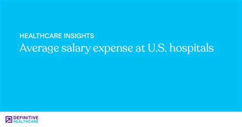 Average Salary Expense At U S Hospitals Hospital Salaries