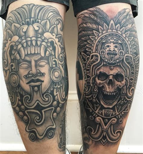 Aztec Arm Tattoos Designs