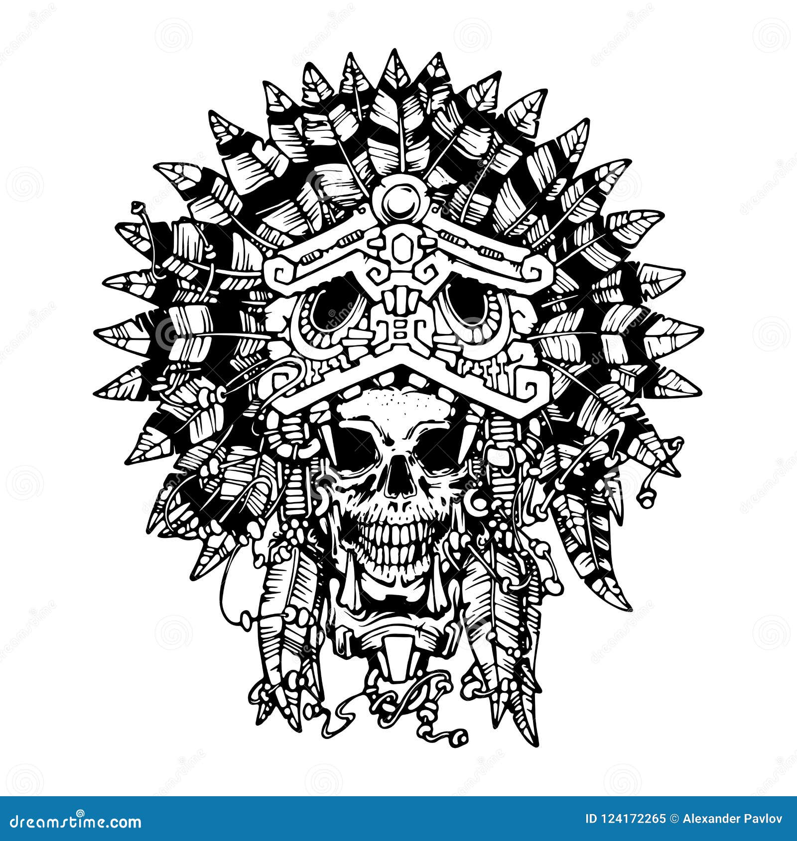 Aztec Warrior Tattoo 3 Skull Tattoos Electric Dragon R E Tattoodonkey