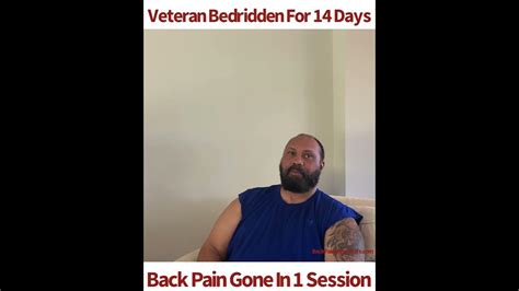 Back Pain Gone In 1 Session Medically Retired Military Veteran And Now