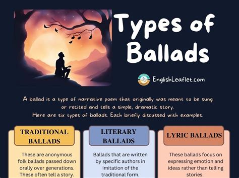 Ballad Characteristics Types And Examples In Poems Englishleaflet