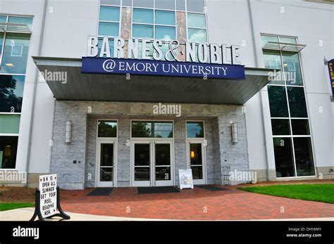 Barnes Noble Bookstore Emory University Atlanta Georgia Usa Stock