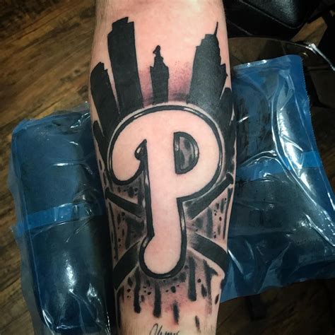 Baseball Tattoos Sport Tattoos Philadelphia Skyline Philadelphia