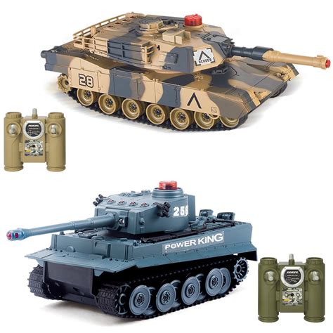 Battle Rc Fighting Remote Control Tanks 2 Abrams Battling Toys Set