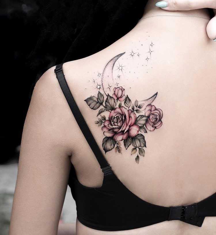 Beautiful Female Rose Tattoos