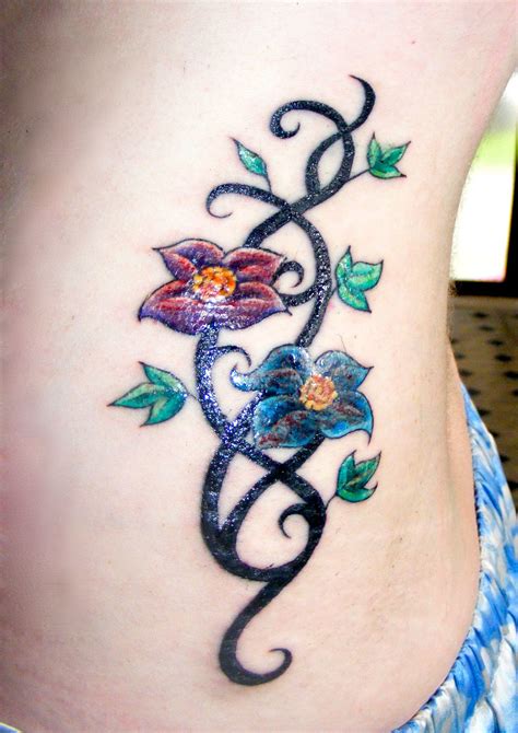 Beautiful Vine Flower Tattoos