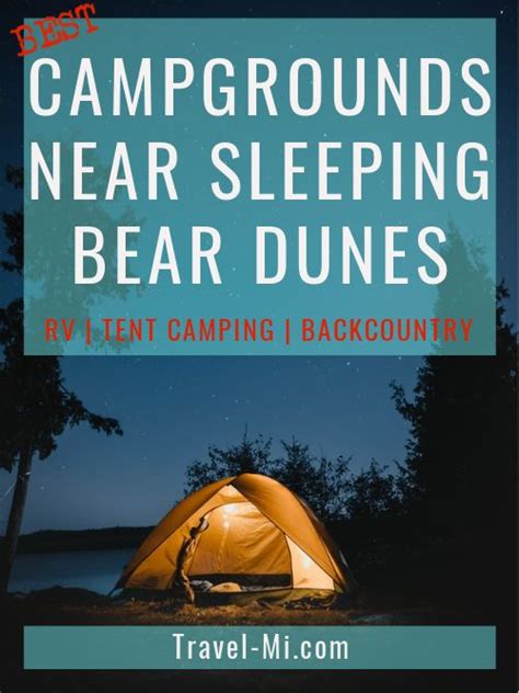 Best Sleeping Bear Dunes Campground Cabins Tent Camping Rv Michigan